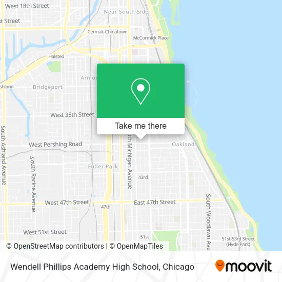 Mapa de Wendell Phillips Academy High School