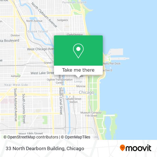 33 North Dearborn Building map