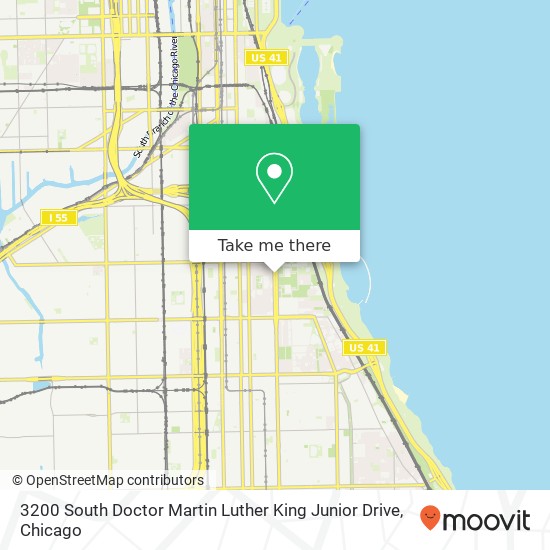 Mapa de 3200 South Doctor Martin Luther King Junior Drive