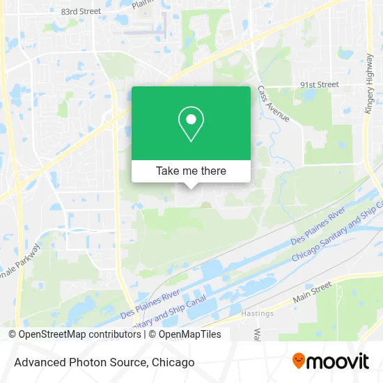 Mapa de Advanced Photon Source