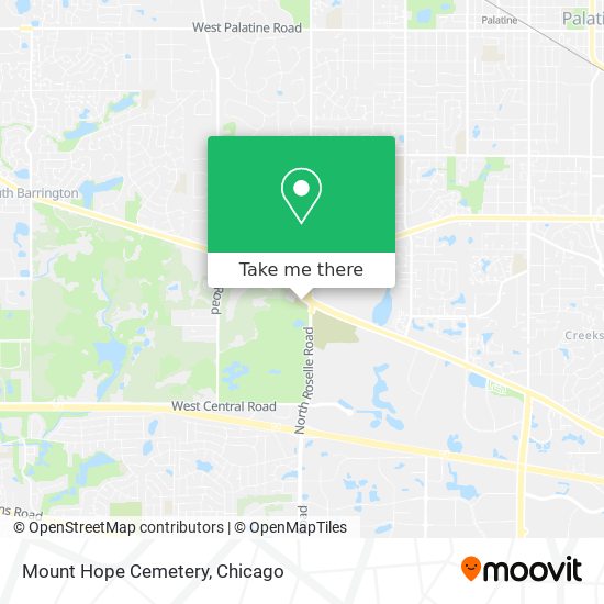 Mount Hope Cemetery map