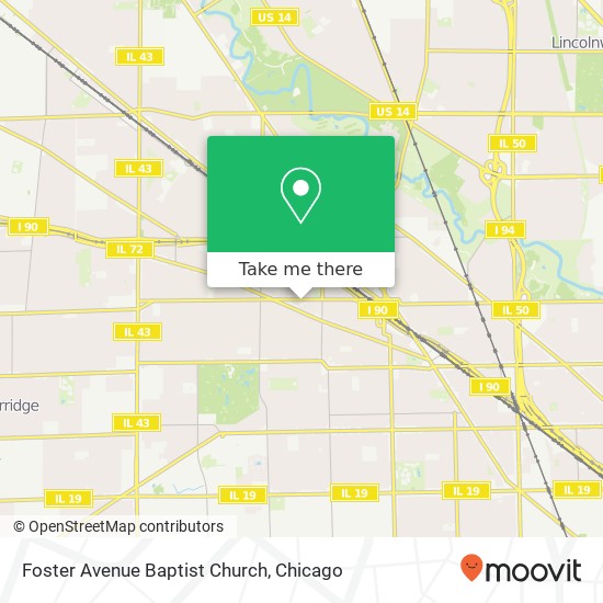 Mapa de Foster Avenue Baptist Church
