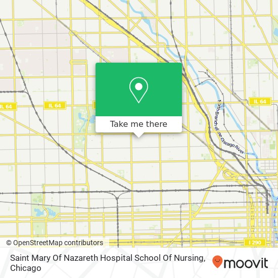 Saint Mary Of Nazareth Hospital School Of Nursing map