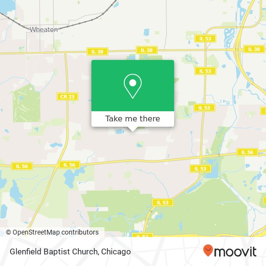 Glenfield Baptist Church map