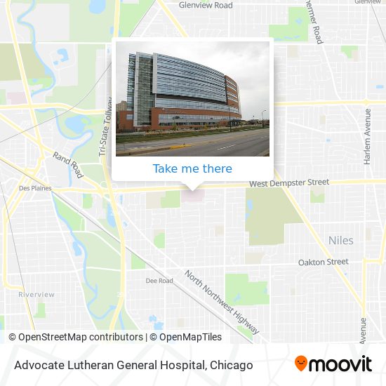 Advocate Lutheran General Hospital map