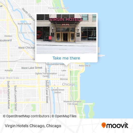 Mapa de Virgin Hotels Chicago