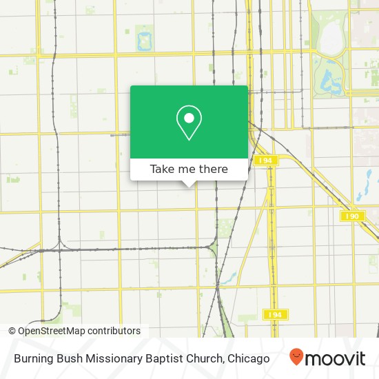 Burning Bush Missionary Baptist Church map