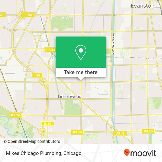 Mikes Chicago Plumbing map