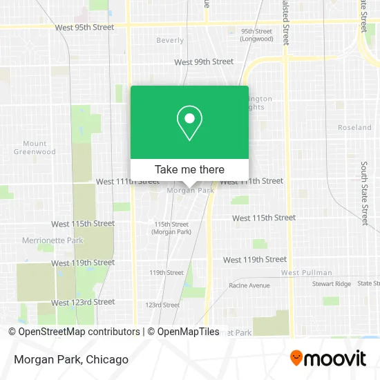 Morgan Park map