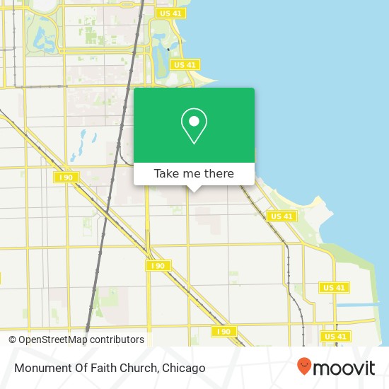 Monument Of Faith Church map