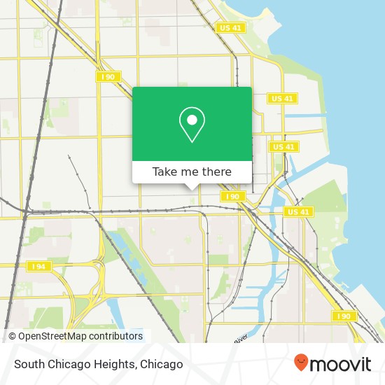 Mapa de South Chicago Heights