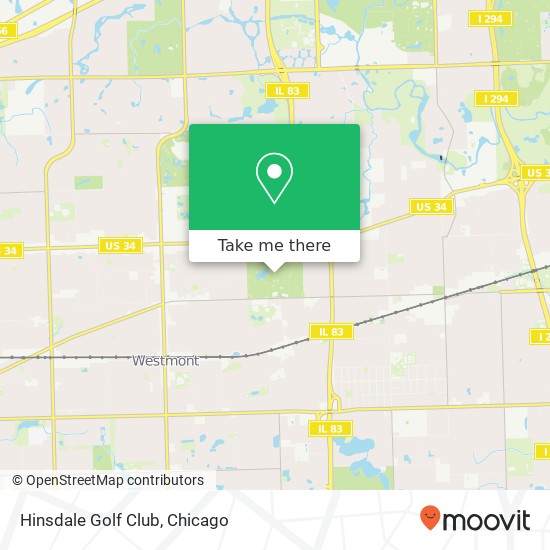 Hinsdale Golf Club map