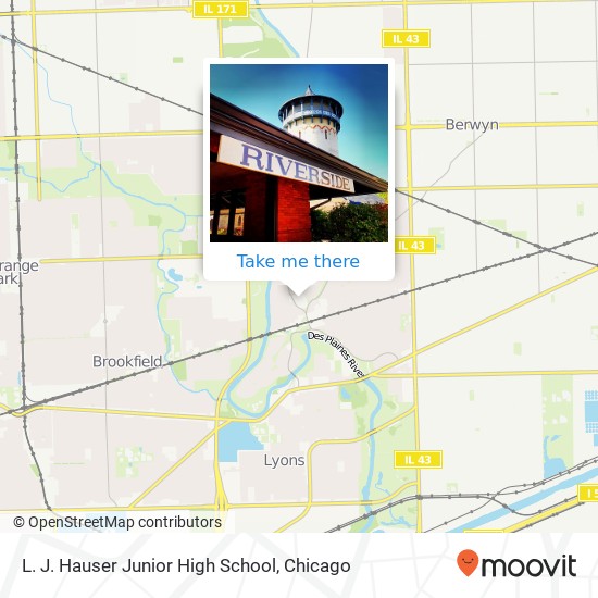 Mapa de L. J. Hauser Junior High School