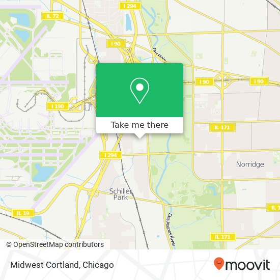 Mapa de Midwest Cortland