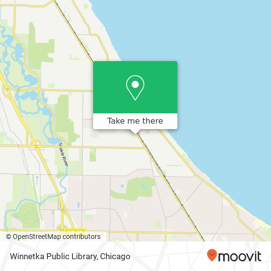 Winnetka Public Library map