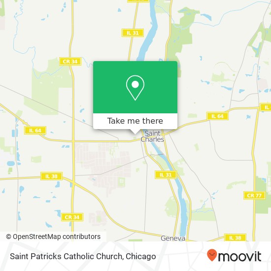 Saint Patricks Catholic Church map
