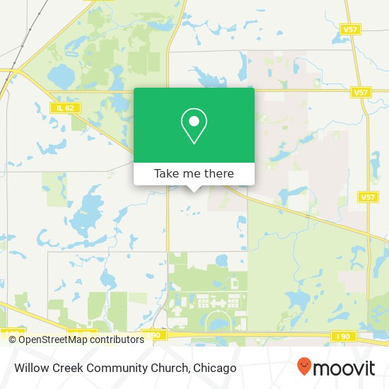Mapa de Willow Creek Community Church