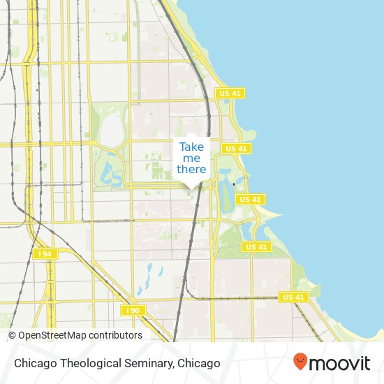Mapa de Chicago Theological Seminary