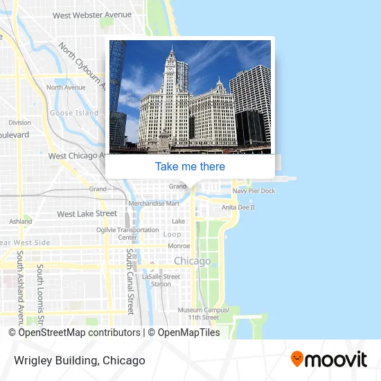 Wrigley Building map