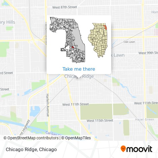 Mapa de Chicago Ridge