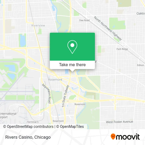 Rivers Casino map
