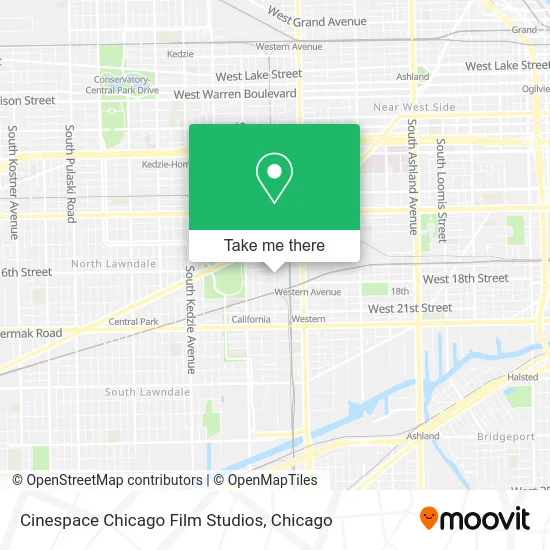 Cinespace Chicago Film Studios map