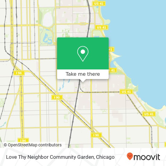 Love Thy Neighbor Community Garden map