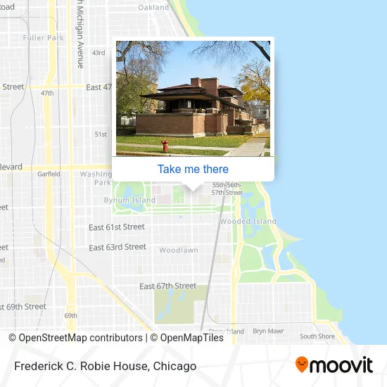 Mapa de Frederick C. Robie House
