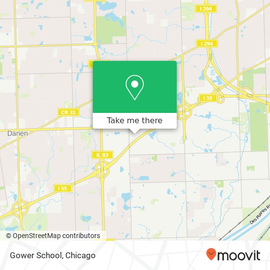 Gower School map