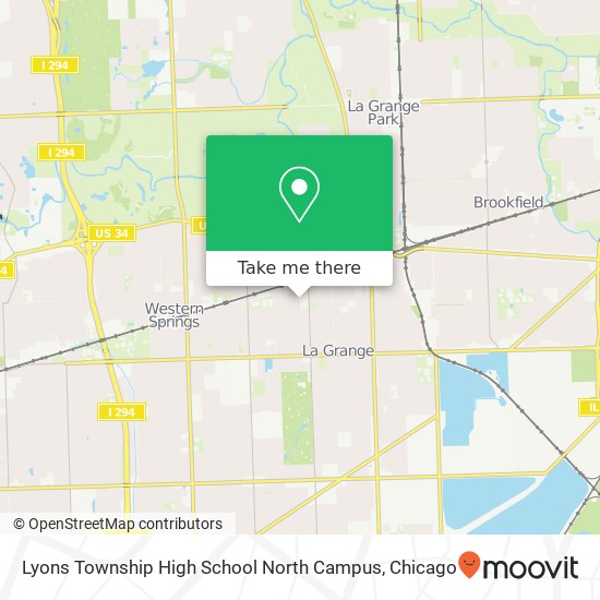Lyons Township High School North Campus map