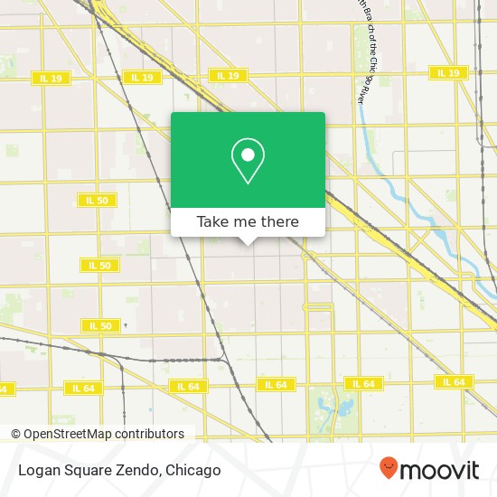 Logan Square Zendo map