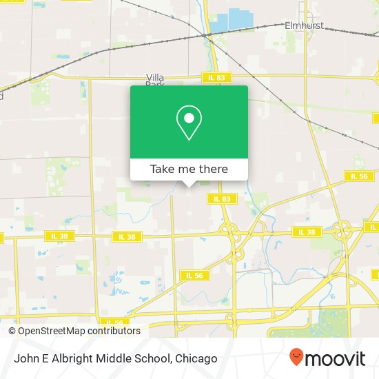 John E Albright Middle School map