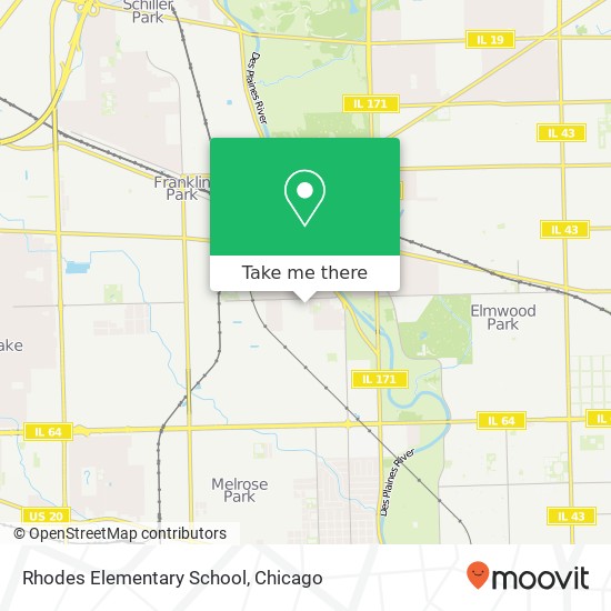 Rhodes Elementary School map