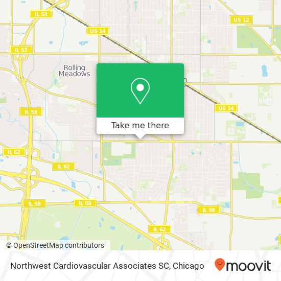 Mapa de Northwest Cardiovascular Associates SC