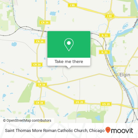 Saint Thomas More Roman Catholic Church map