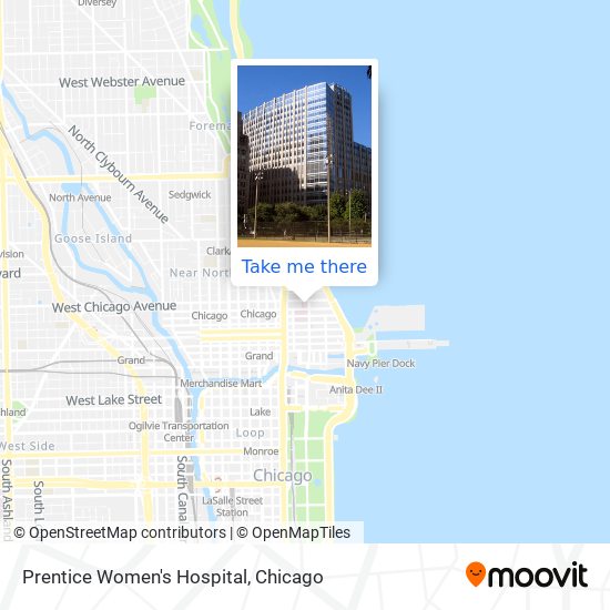 Mapa de Prentice Women's Hospital