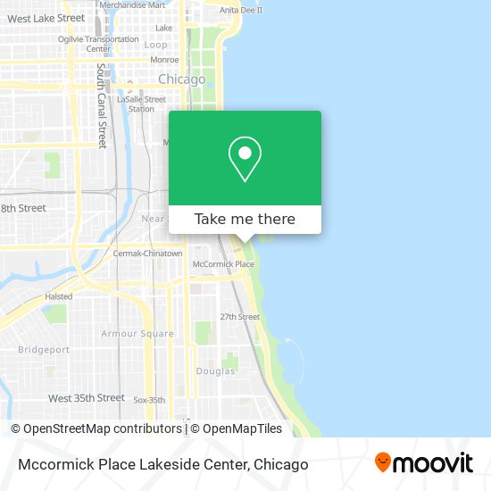 Mccormick Place Lakeside Center map