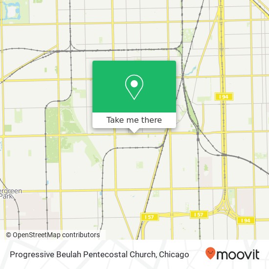 Mapa de Progressive Beulah Pentecostal Church