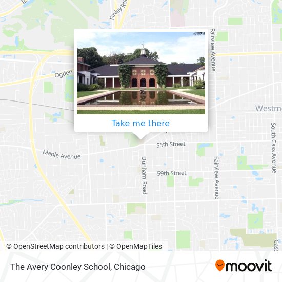 Mapa de The Avery Coonley School