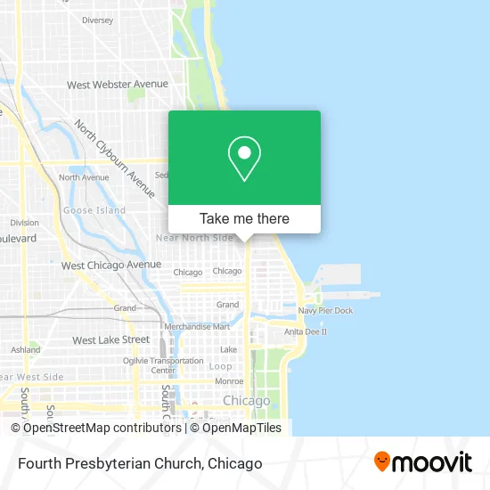 Fourth Presbyterian Church map