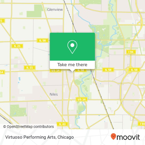 Virtuoso Performing Arts map