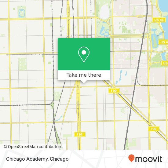 Chicago Academy map