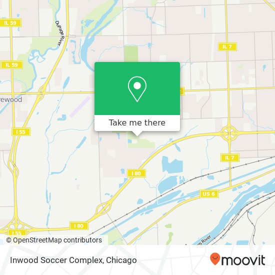 Mapa de Inwood Soccer Complex