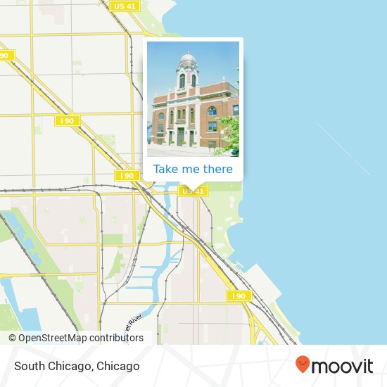 South Chicago map