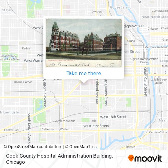 Cook County Hospital Administration Building map