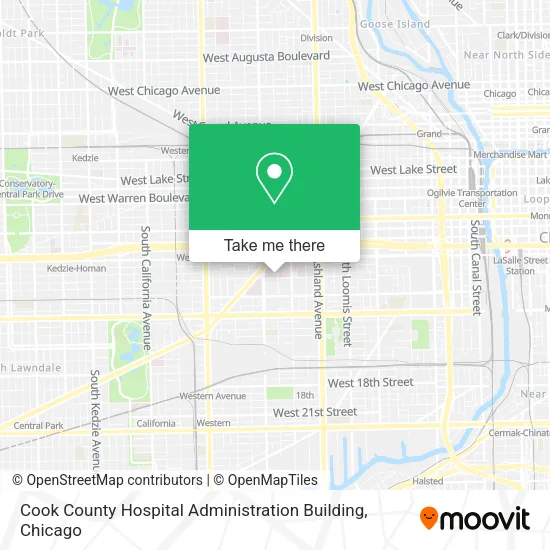 Cook County Hospital Administration Building map