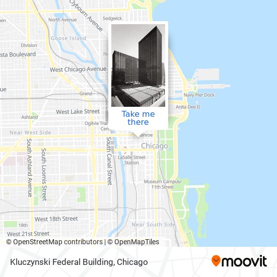 Mapa de Kluczynski Federal Building