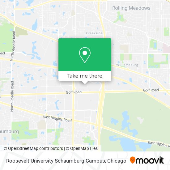 Roosevelt University Schaumburg Campus map
