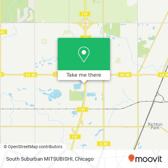 South Suburban MITSUBISHI map