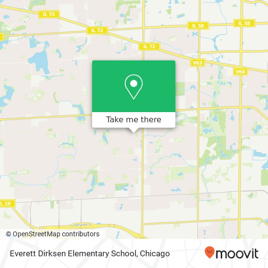 Everett Dirksen Elementary School map
